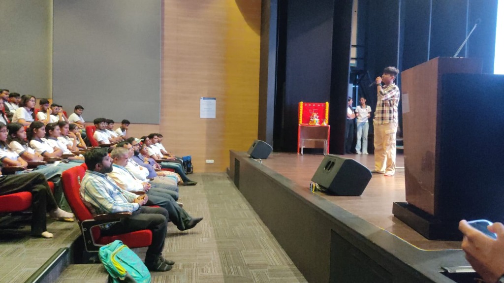 STEM keynote in auditorium